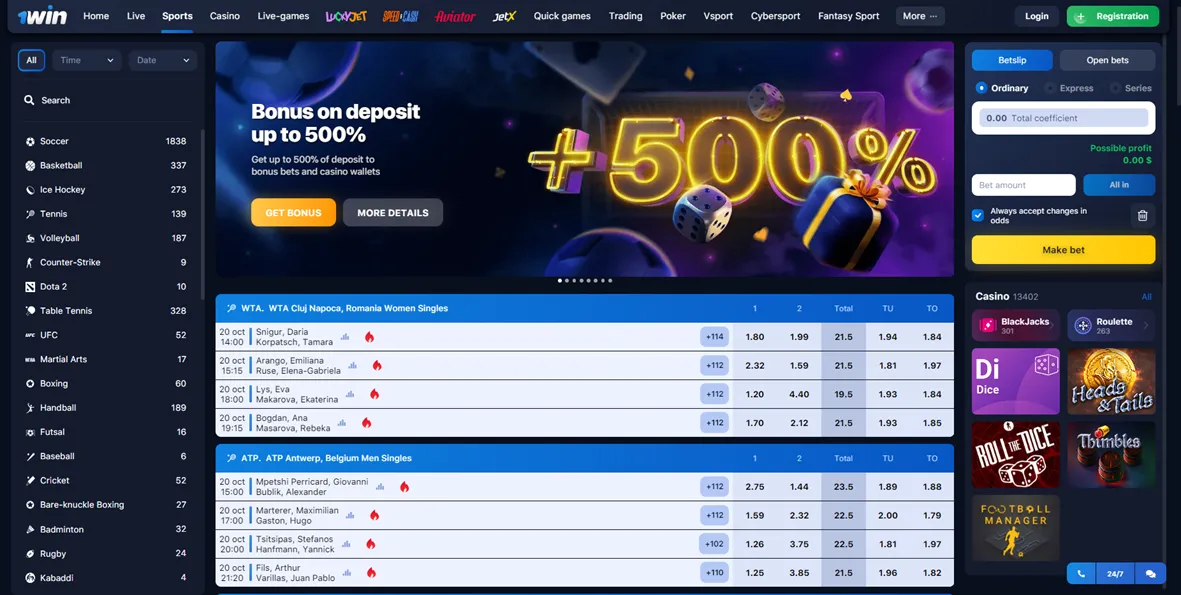 1win sportovní sázení 1win sázení