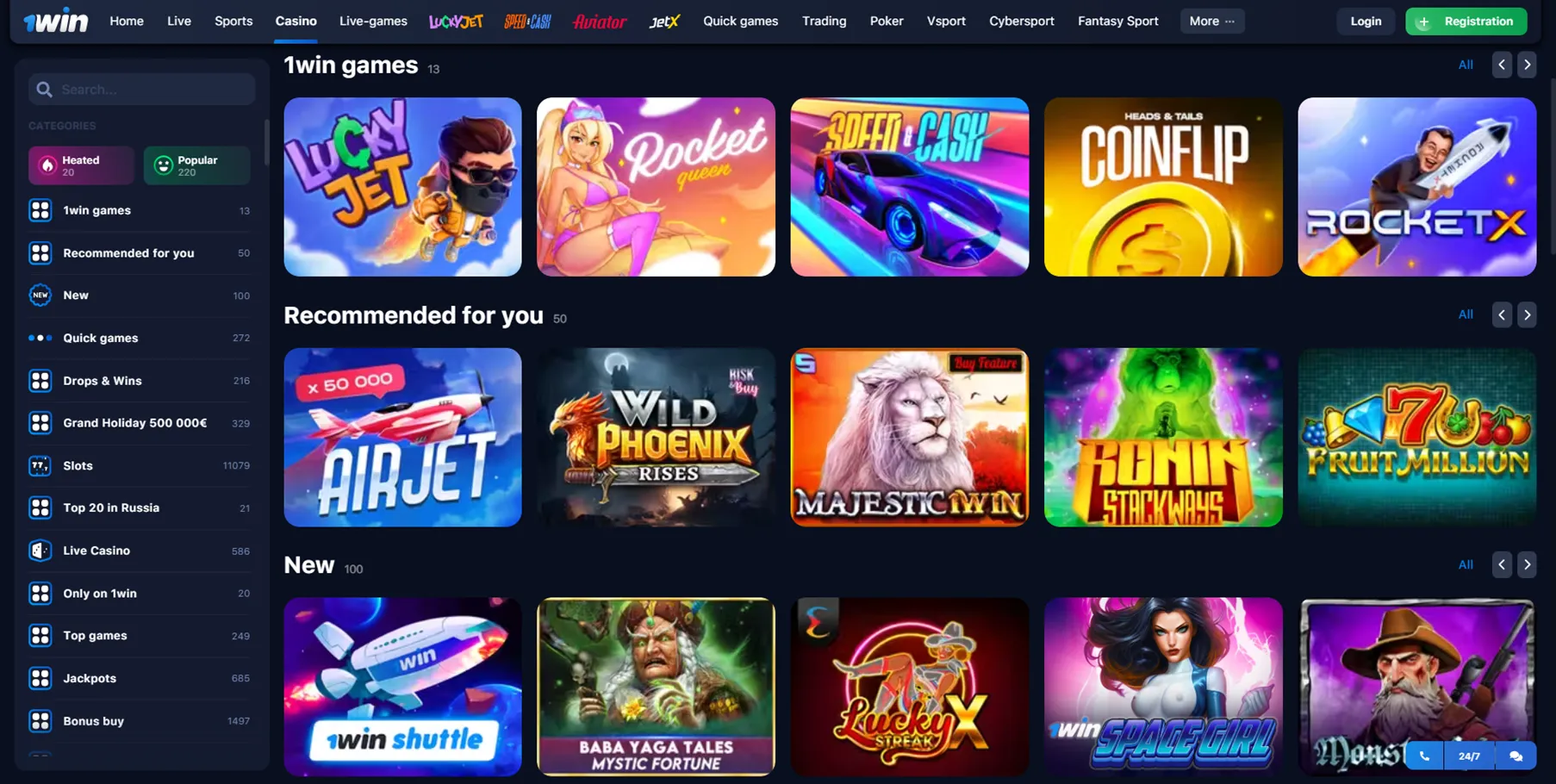 1win online kasino 1win casino